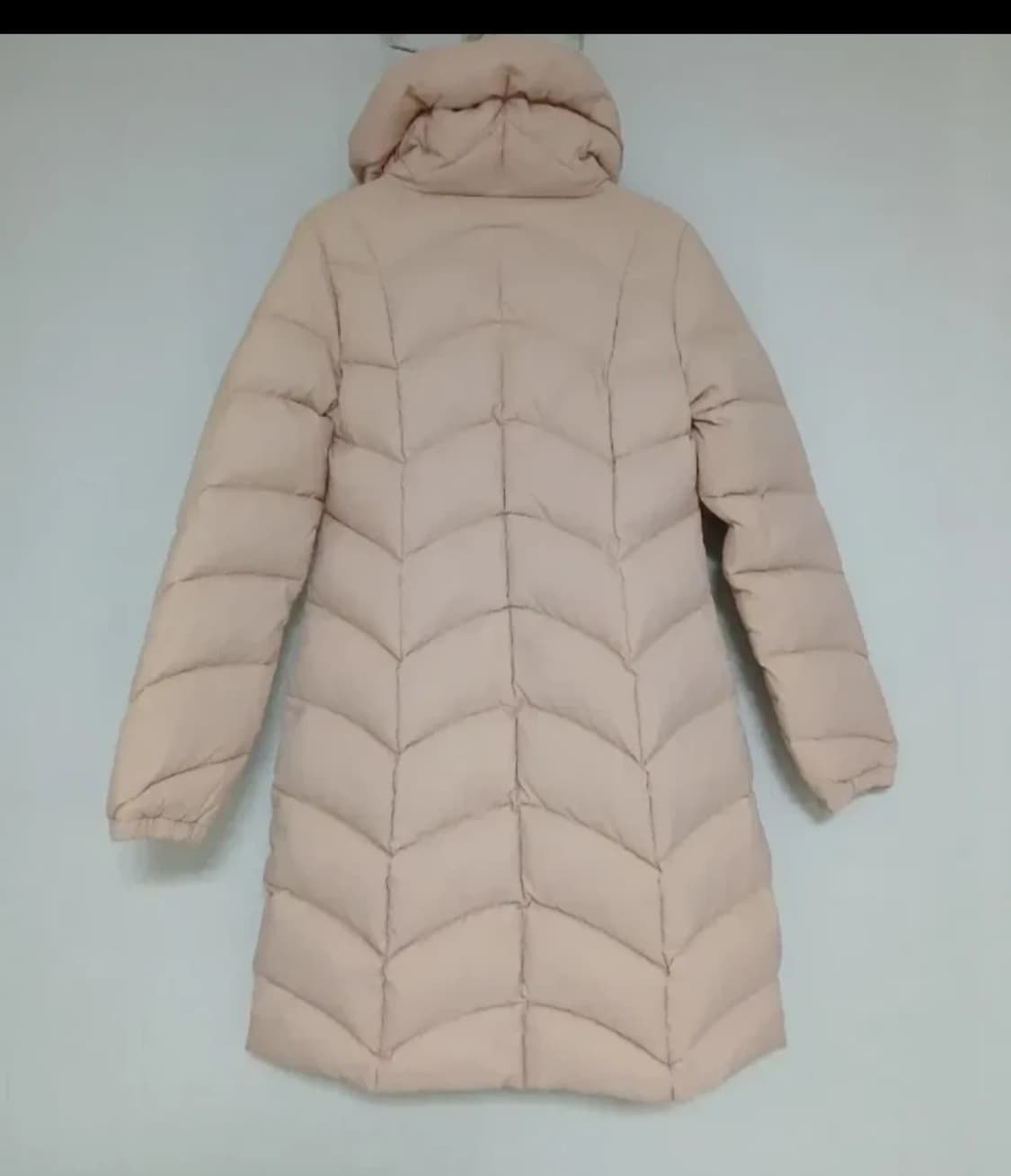 따뜻한 DEWL 베이지핑크 롱 패딩 55사이즈 상품이미지2