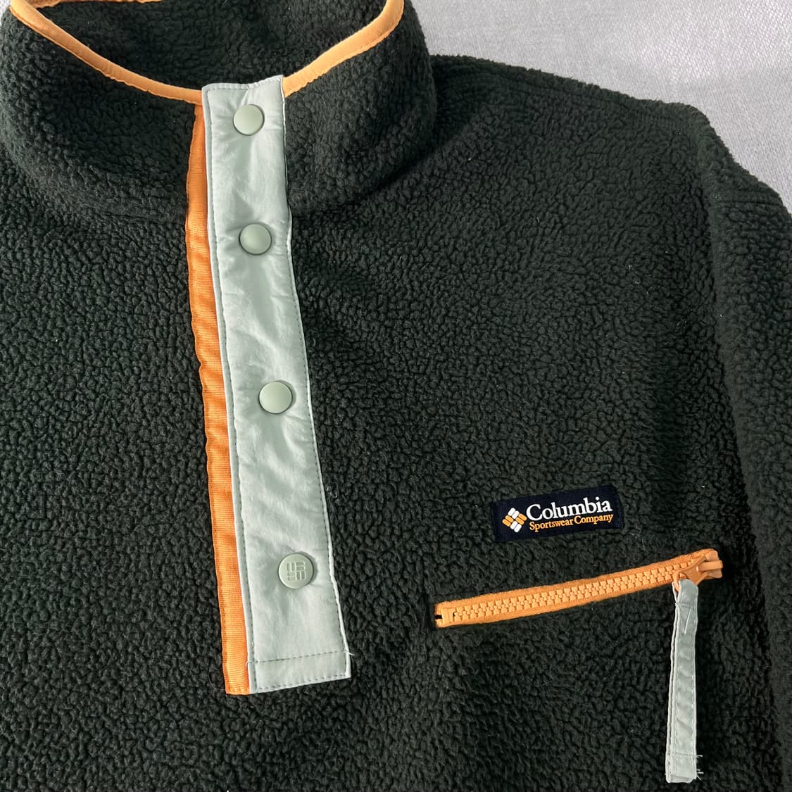 100 콜롬비아 헬베티아 하프집업 플리스 자켓  상품이미지2