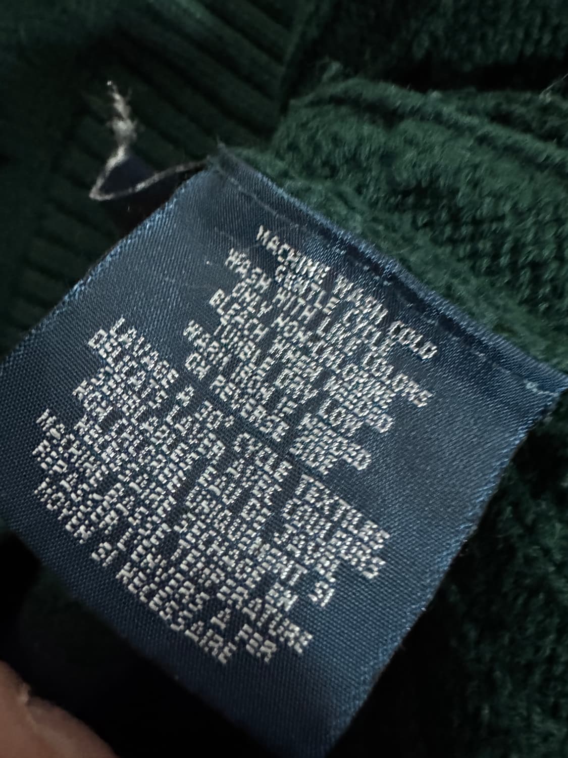 여성 폴로 랄프로렌 케이블 니트 S 그린 상품이미지5