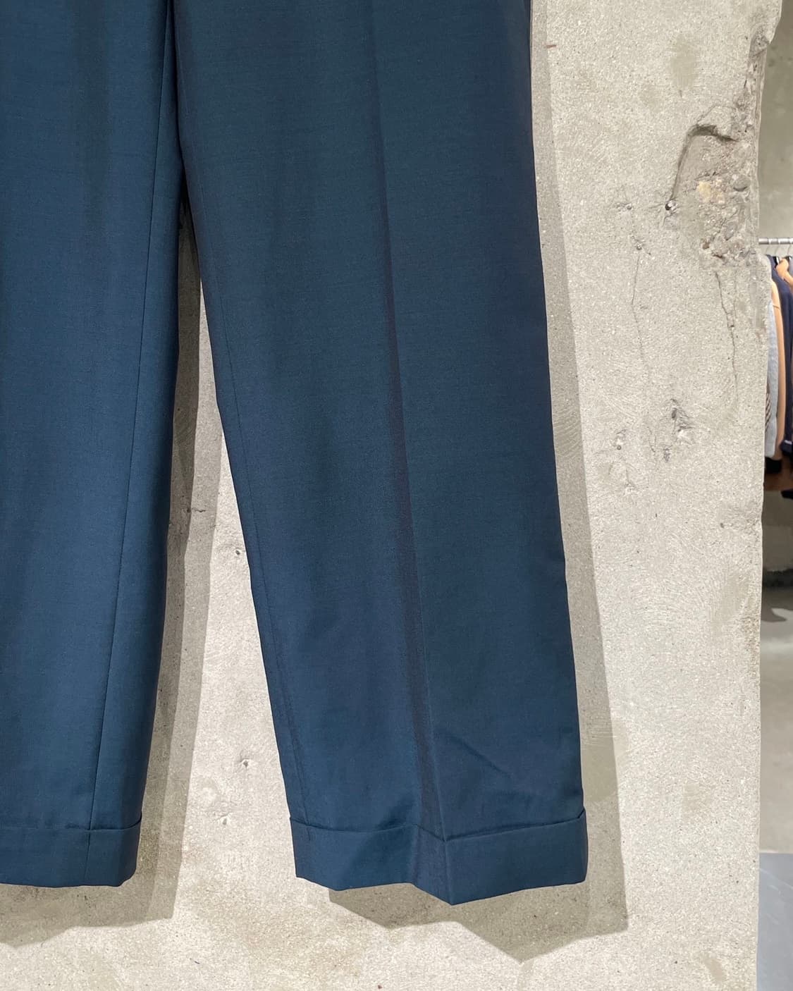 구찌 유니폼 딥 그린 폴드 햄 슬랙스 상품이미지5