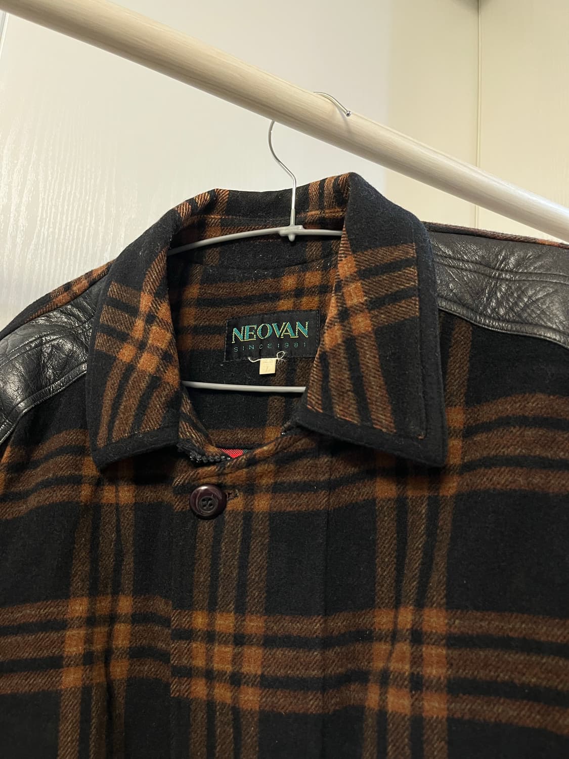 check leather jacket 상품이미지2