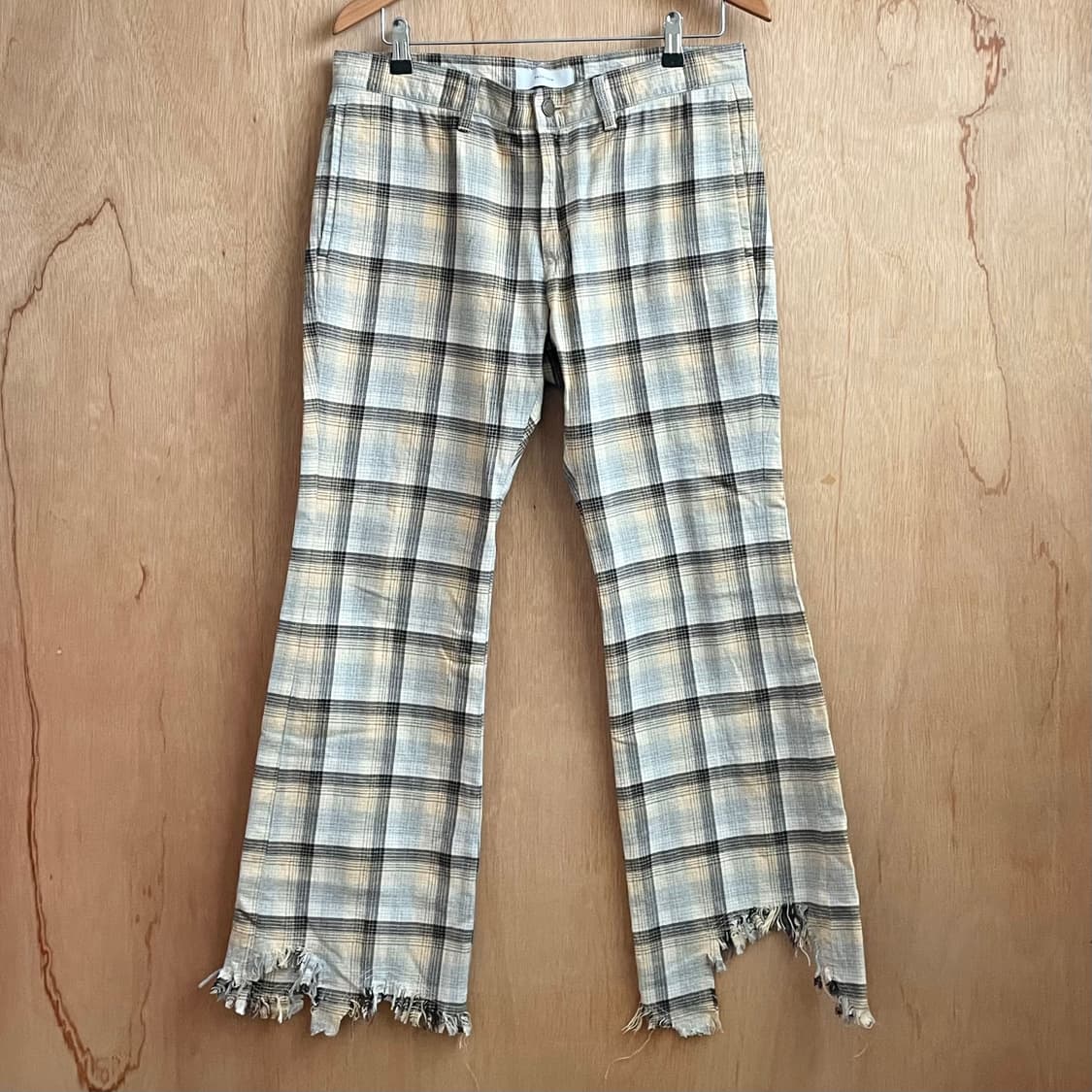 파세타즘 체크 프린지 팬츠 상품이미지2