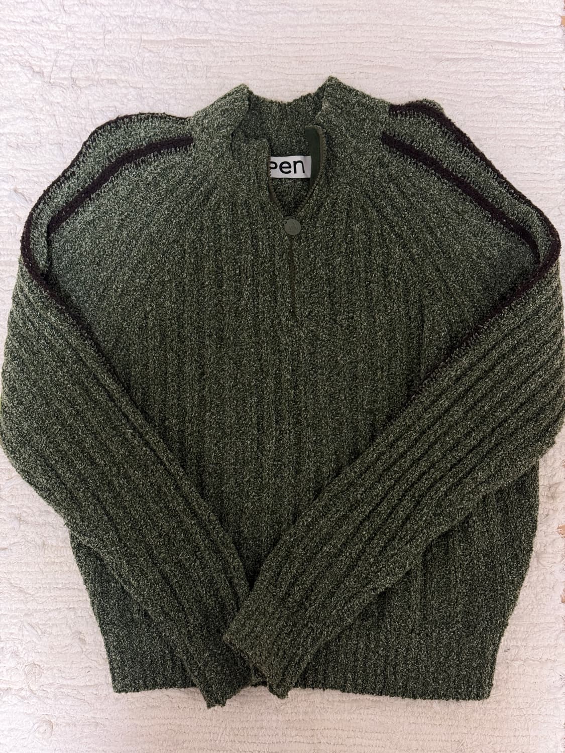 오픈와이와이 하프집업 니트 open yy 상품이미지2