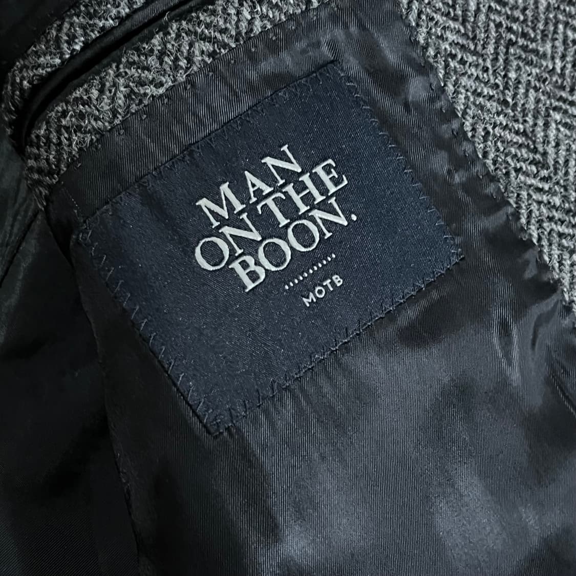 [97] 맨온더분 헤링본 울자켓 상품이미지7