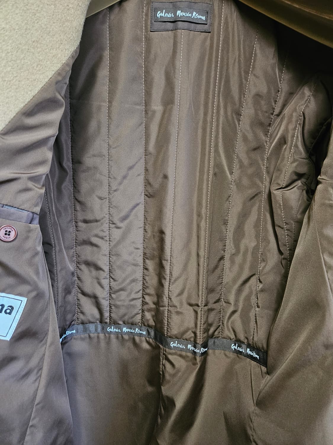 레노마 옴므 카멜 더블 코트 95 상품이미지3