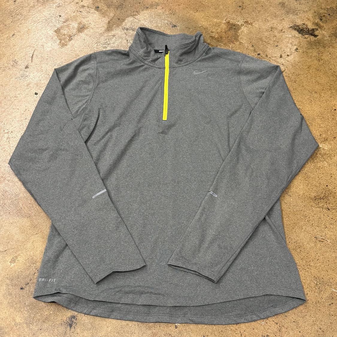[정품/M] 나이키 드라이핏 회색 긴팔 집업티 b17 상품이미지2