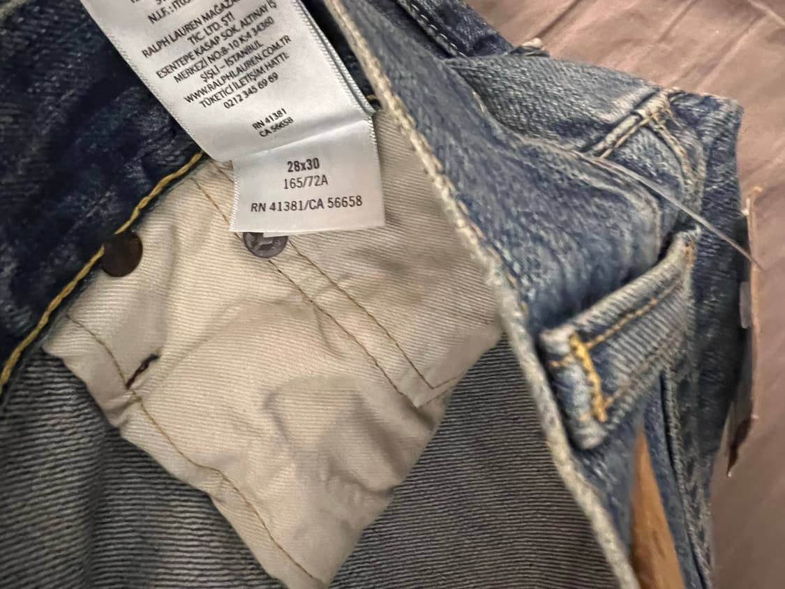 폴로 랄프로렌 연청 청바지 28 새제품 상품이미지3