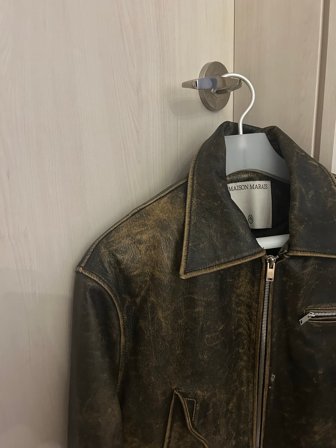 maisonmarais 메종마레 레더 점퍼 상품이미지2
