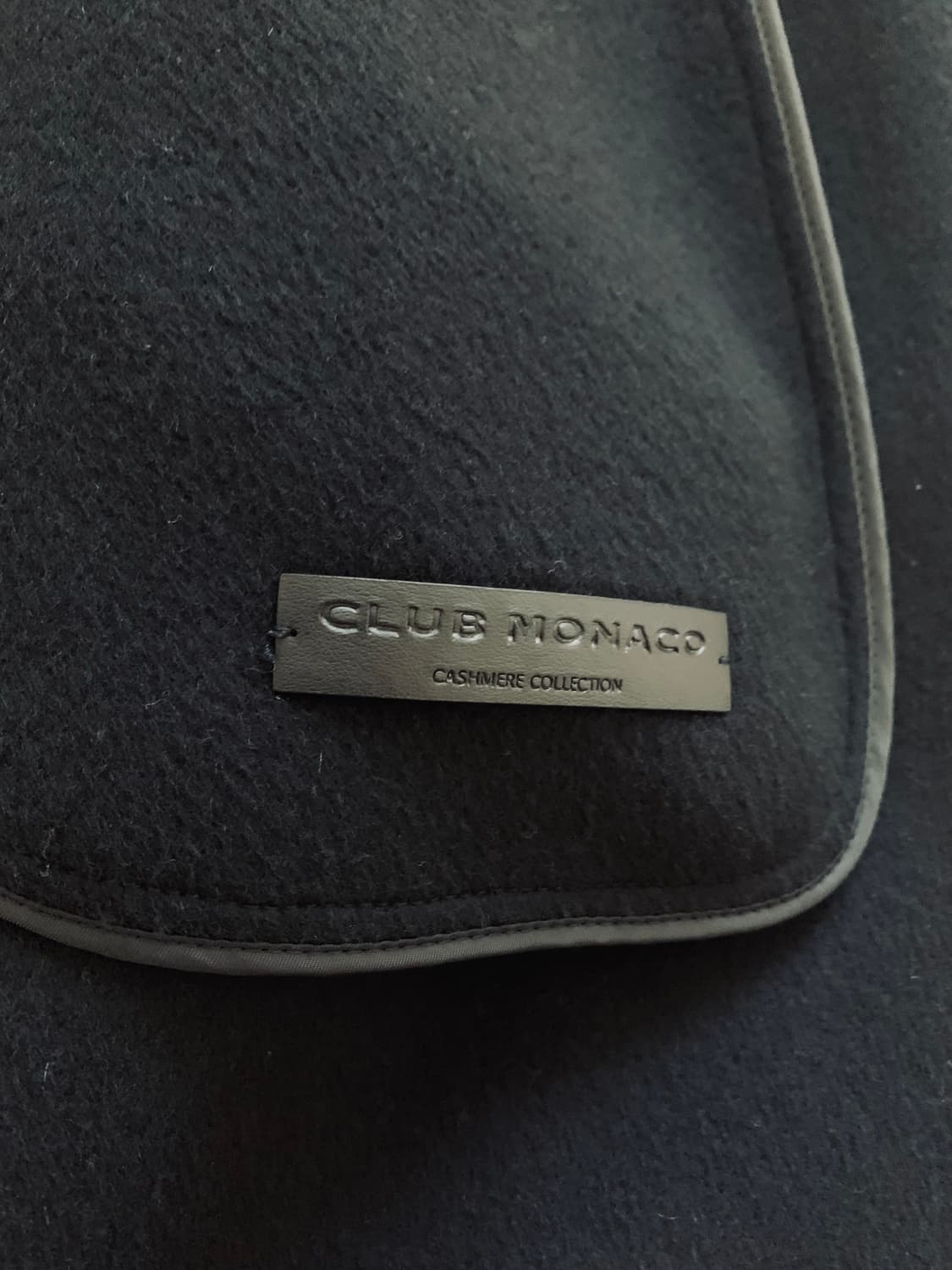 [S] 클럽모나코 캐시미어 벨티드 패딩 코트 블랙 상품이미지3