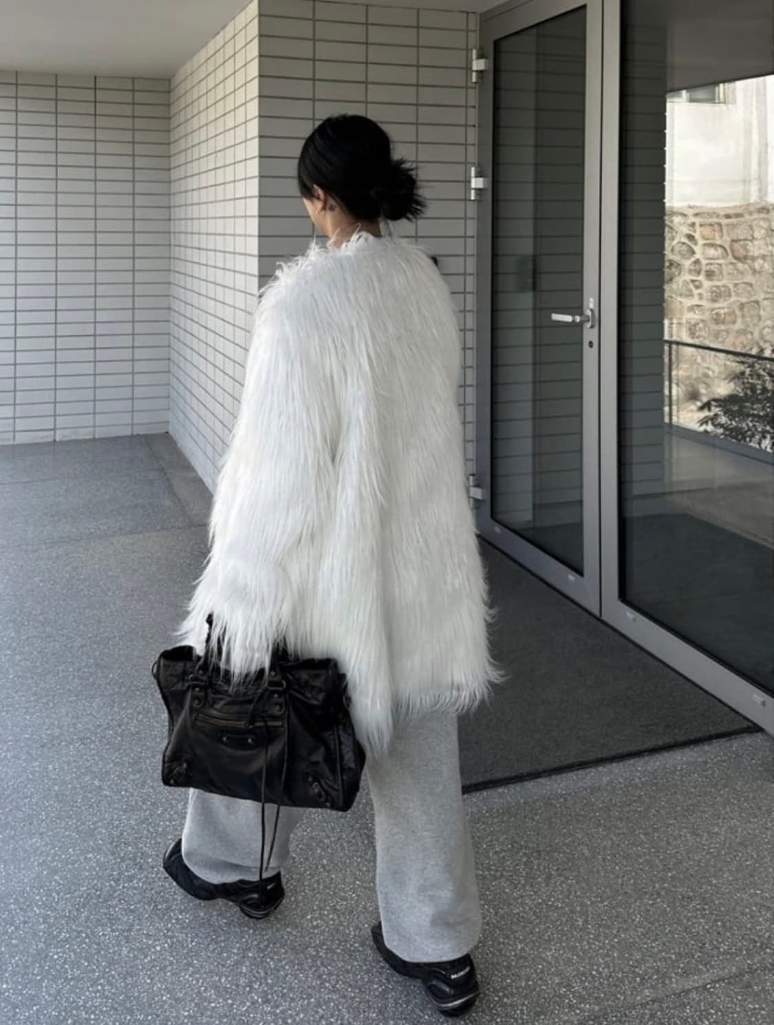 오도어 화이트 퍼자켓 상품이미지4