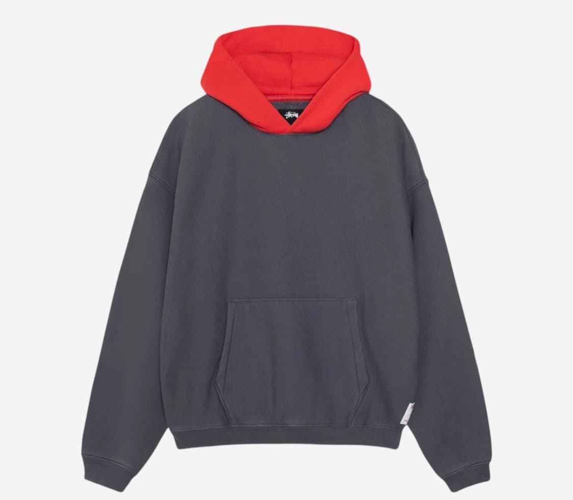 스투시 투톤 후드 페이디드 블루 XL 새제품 상품이미지1