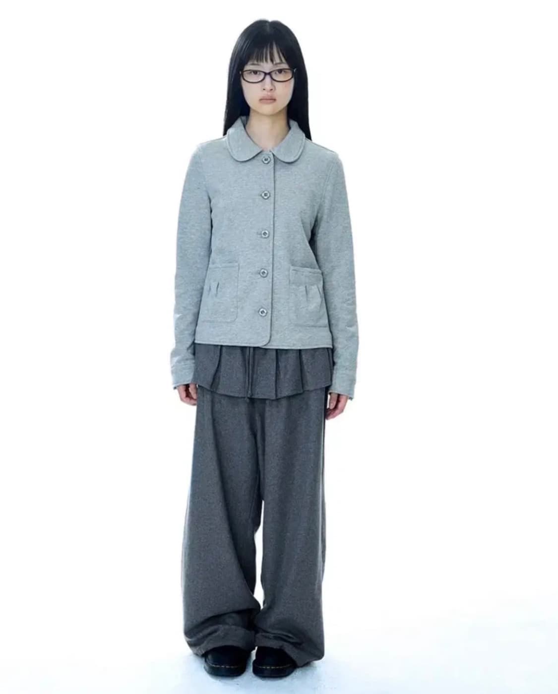 코이세이오 플리츠 오버 울 팬츠  상품이미지2