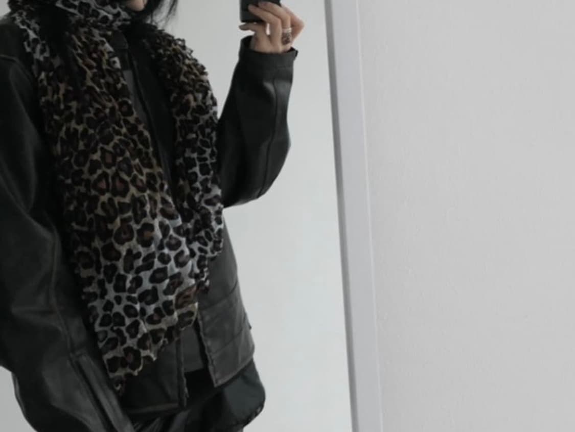 빈티지 레오파드 호피 머플러 상품이미지3