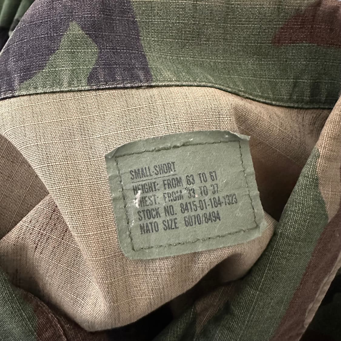 80's USA 밀리터리 미공군 카모 자켓 상품이미지6