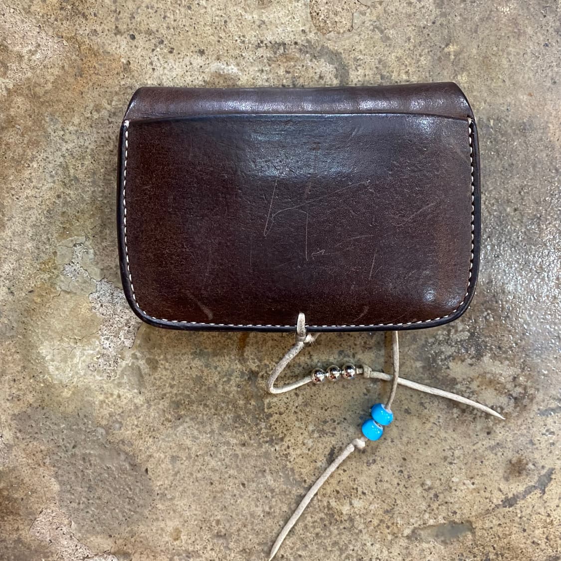 빈티지 에이징 가죽 지갑 상품이미지5