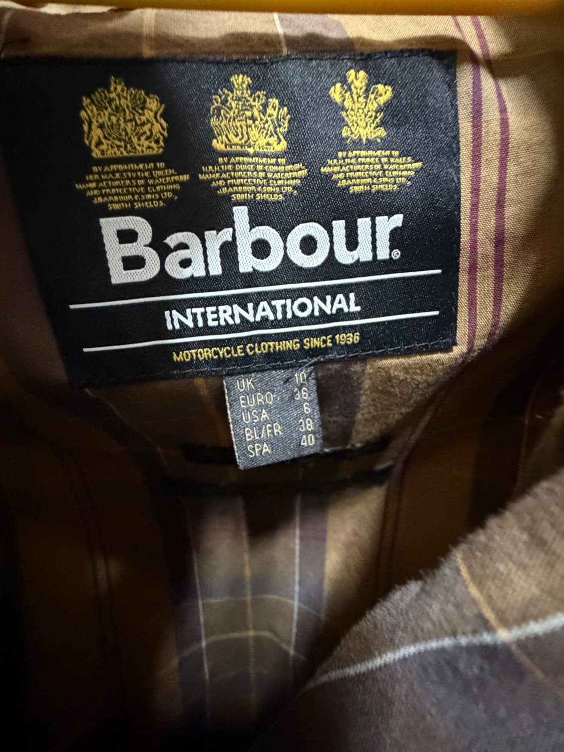 바버 인터내셔널 논왁스 여성 자켓 UK10 베이지 상품이미지3