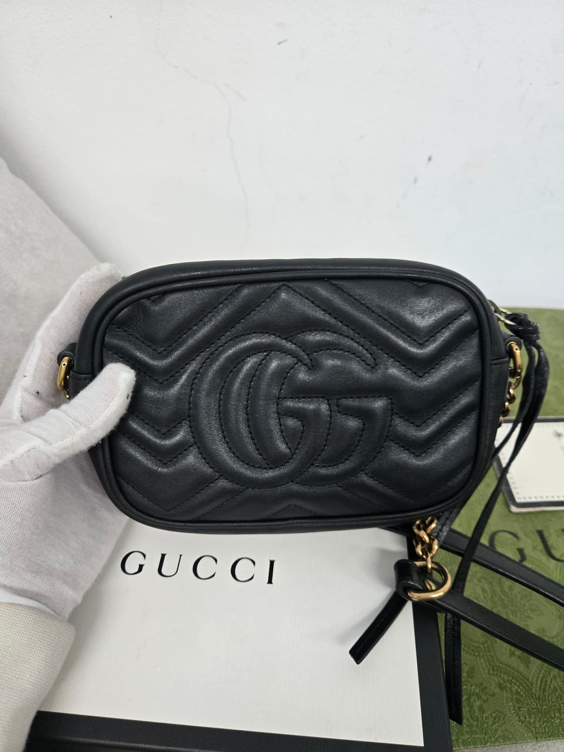 [보증서 정품] 구찌 마몬트 GG 숄더백 상품이미지3