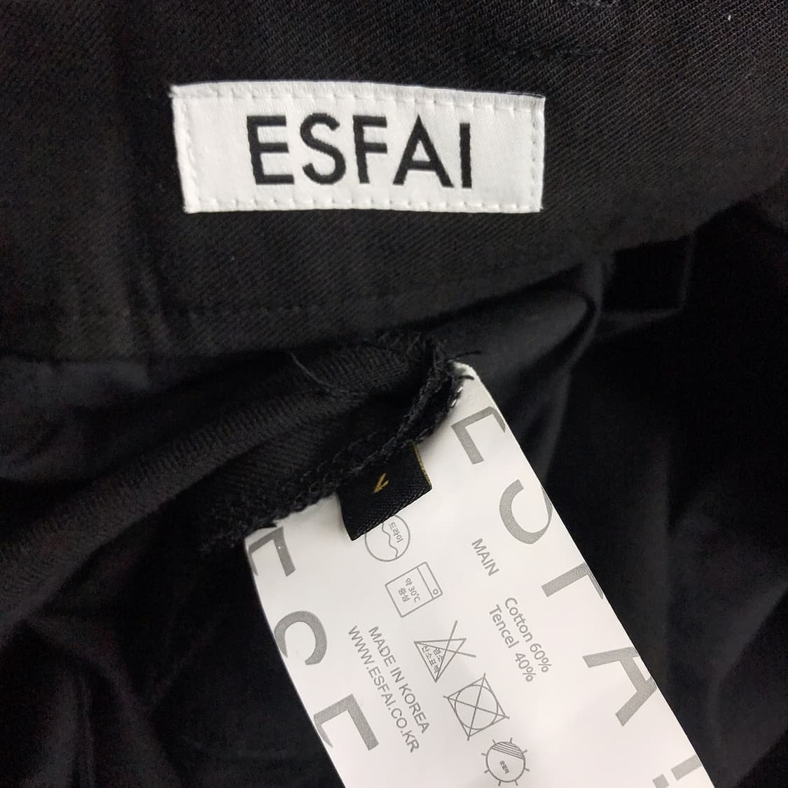 에스파이 ESFAI 와이드 슬랙스 팬츠 바지 남성L 상품이미지5