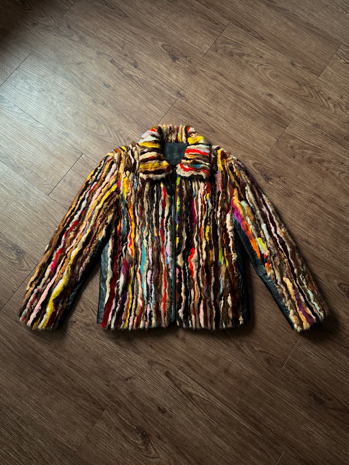 밍크 멀티컬러 럭셔리 자켓 상품이미지7