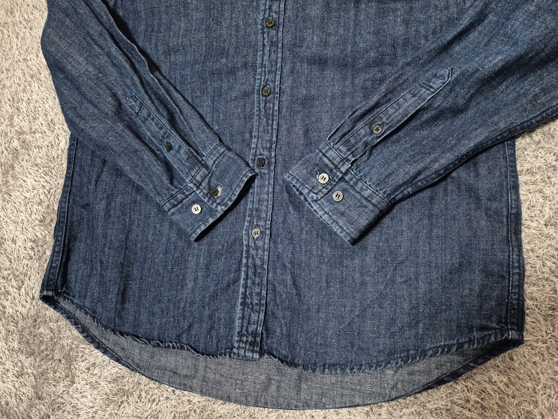 헤지스 남성 피즈자수 데님셔츠 105 상품이미지4