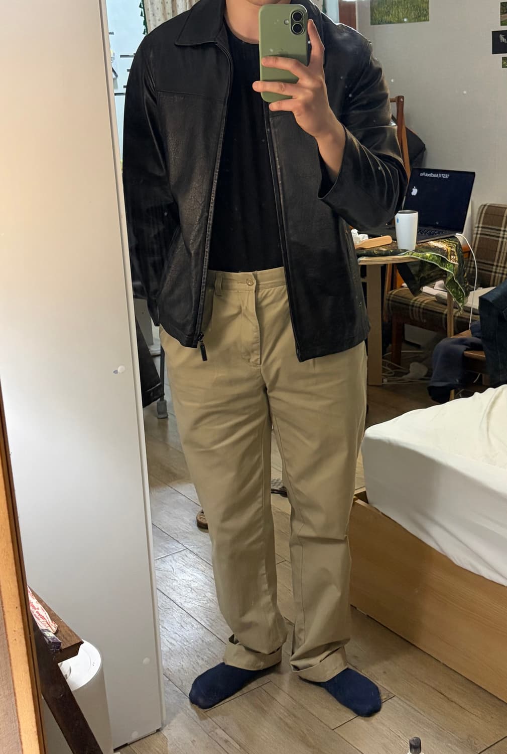 00s 폴로 랄프로렌 리버스 플리츠 치노 팬츠 31/34 베이지 상품이미지6