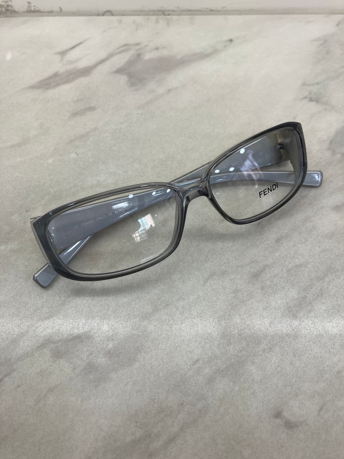펜디 FENDI 빈티지 챠콜 스퀘어 뿔테 안경 상품이미지1