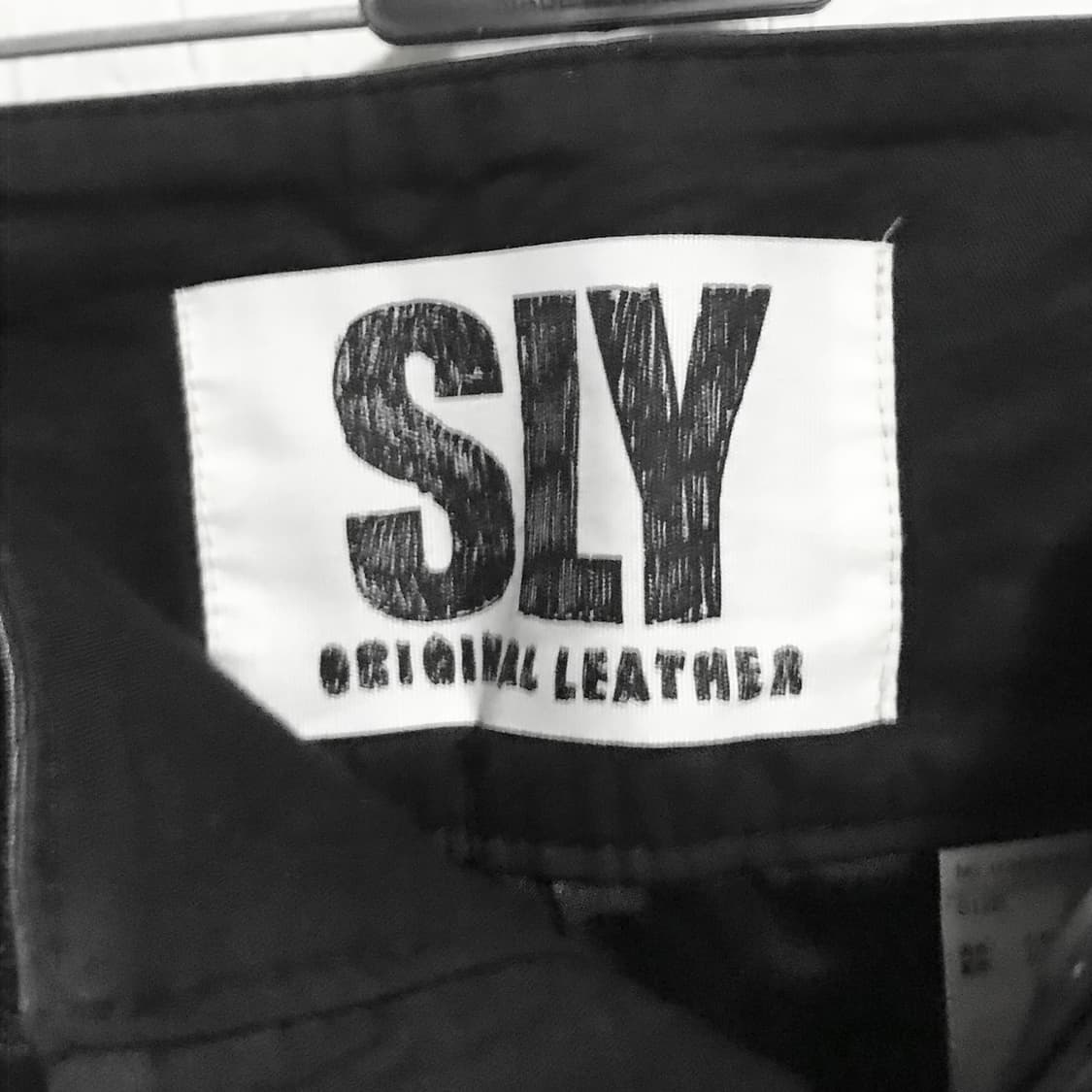 빈티지 sly 슬라이 아카이브 펑크 레더 숏 팬츠 반바지 상품이미지5