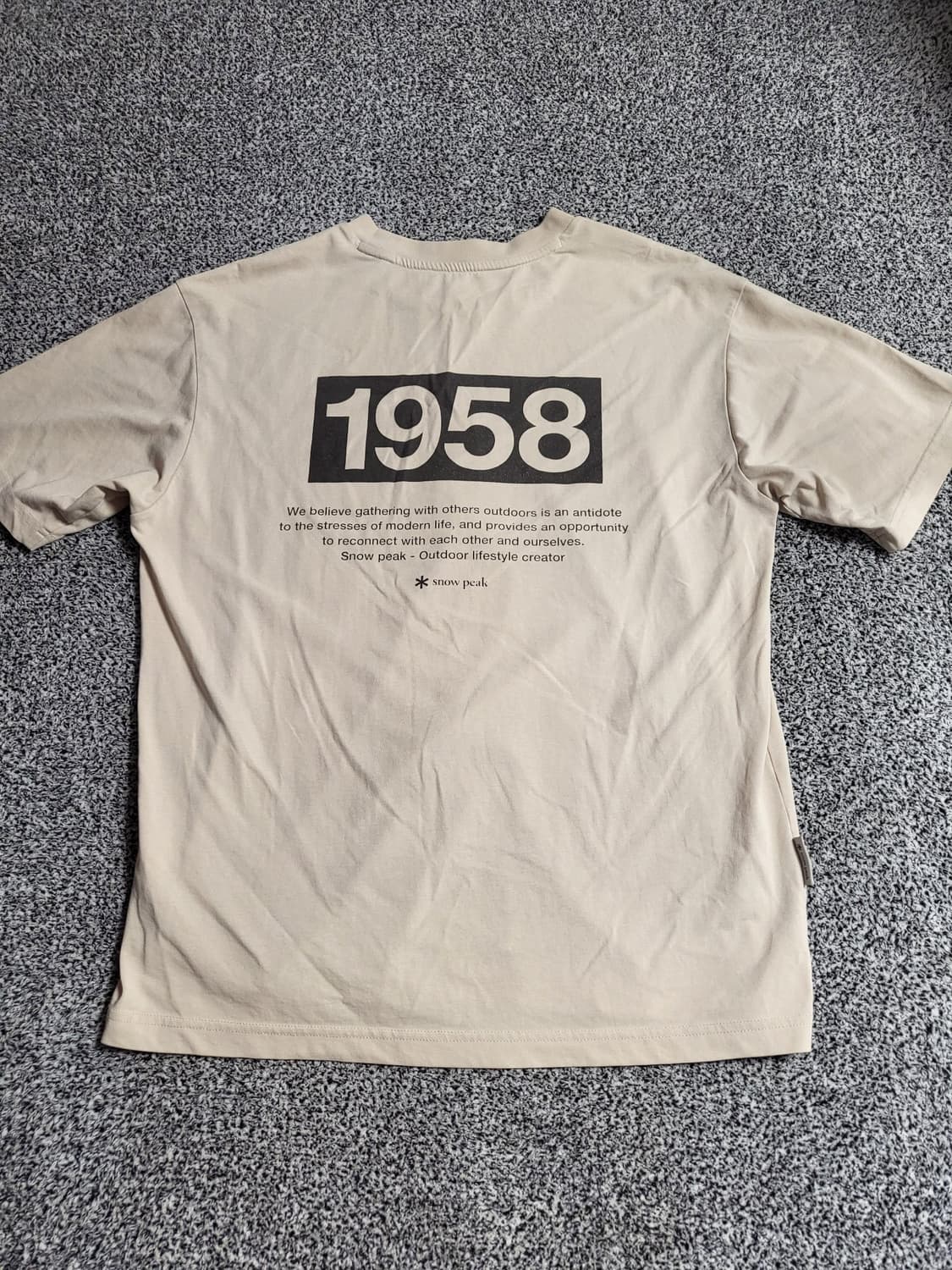 스노우피크 1958 그래픽 반팔티셔츠 상품이미지5