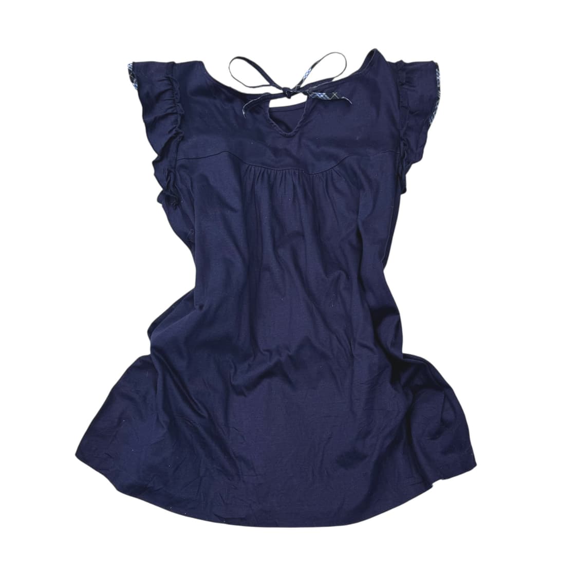 Burberry navy check top 상품이미지2