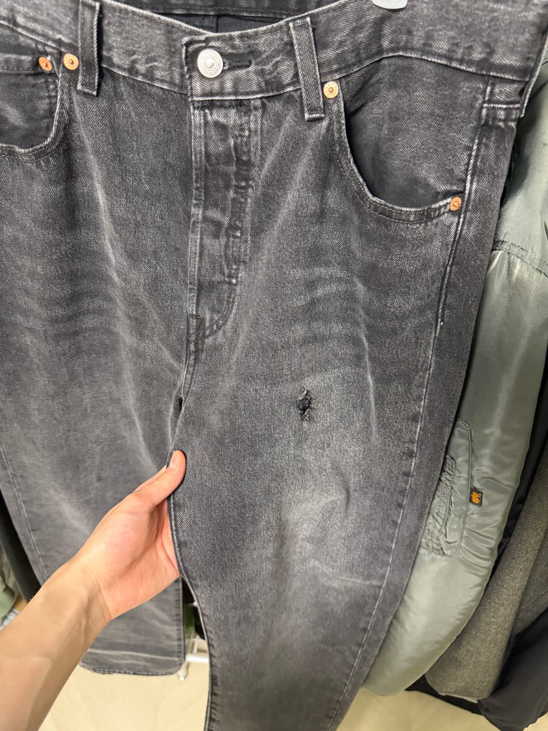 리바이스 501 흑청 ( 34,32) 상품이미지10