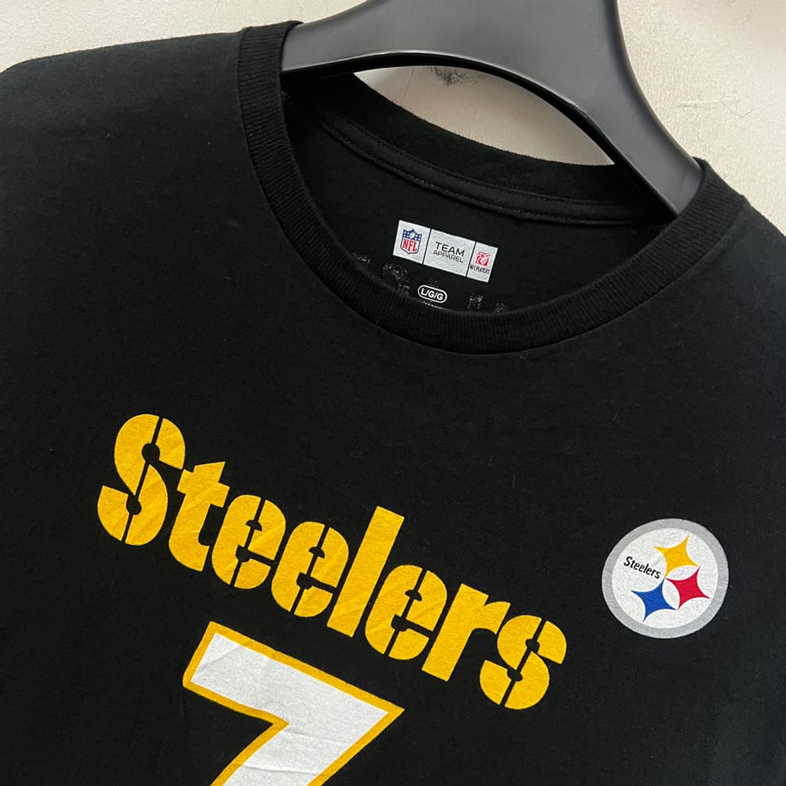 NFL 피츠버그 스틸러스 벤 로슬리스버거 반팔티 L 상품이미지4