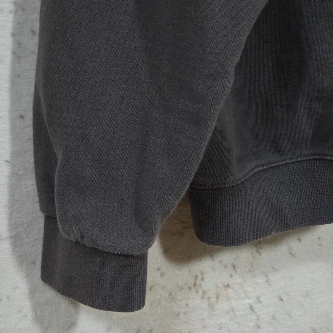 그레이 차콜 레터링 프린팅 오버핏 후드티 상품이미지6