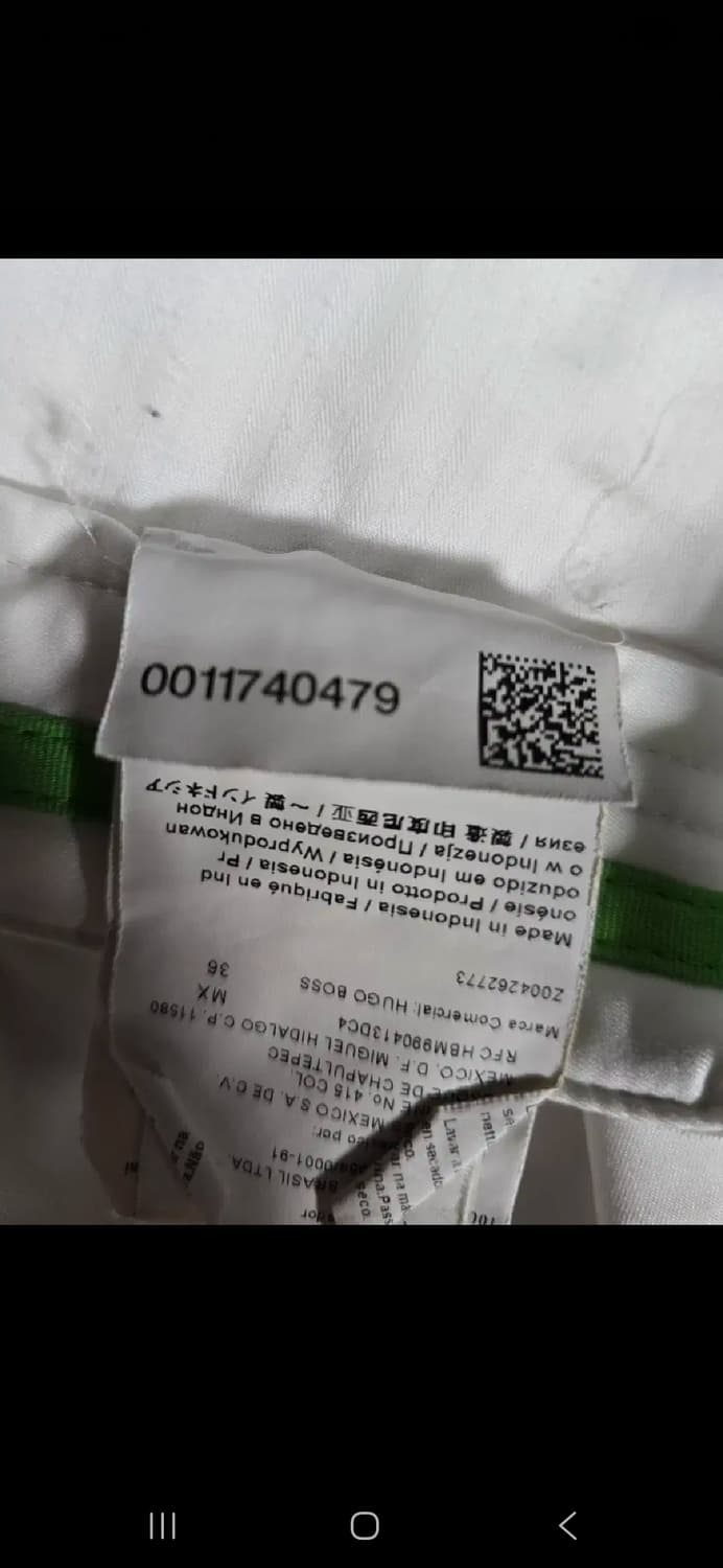 휴고보스 정품. 남자 면바지 싸이즈35 상품이미지8