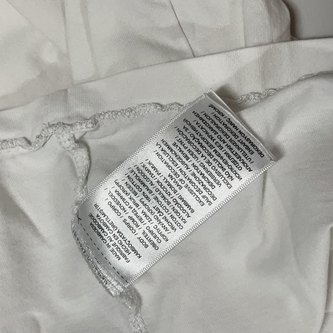 [정품] 폴로 화이트 / 네이비포니 반팔티 [ L ] 상품이미지4