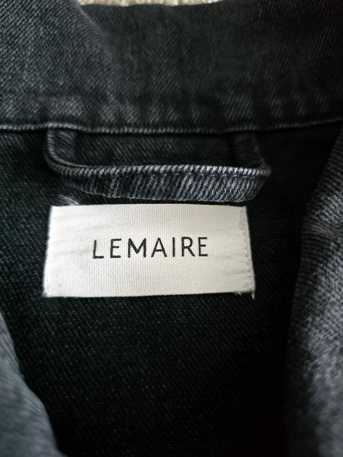 LEMAIRE 르메르 4 포켓 블랙 데님 블루종 재킷 M 미사용  상품이미지4