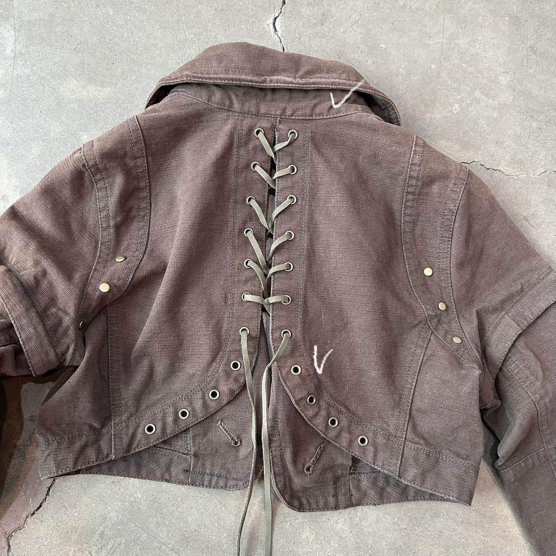 Cynical 브라운 트렌스폼 크롭 자켓 상품이미지4