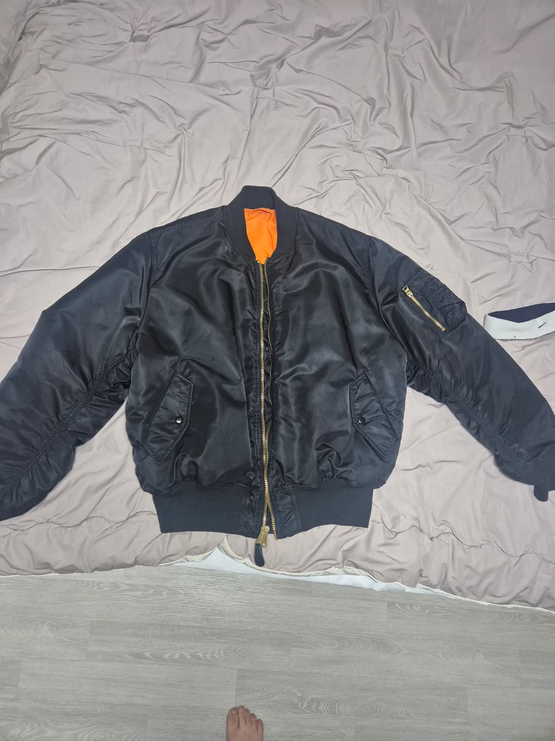 알파인더스트리 ma-1 블랙 XL 상품이미지1