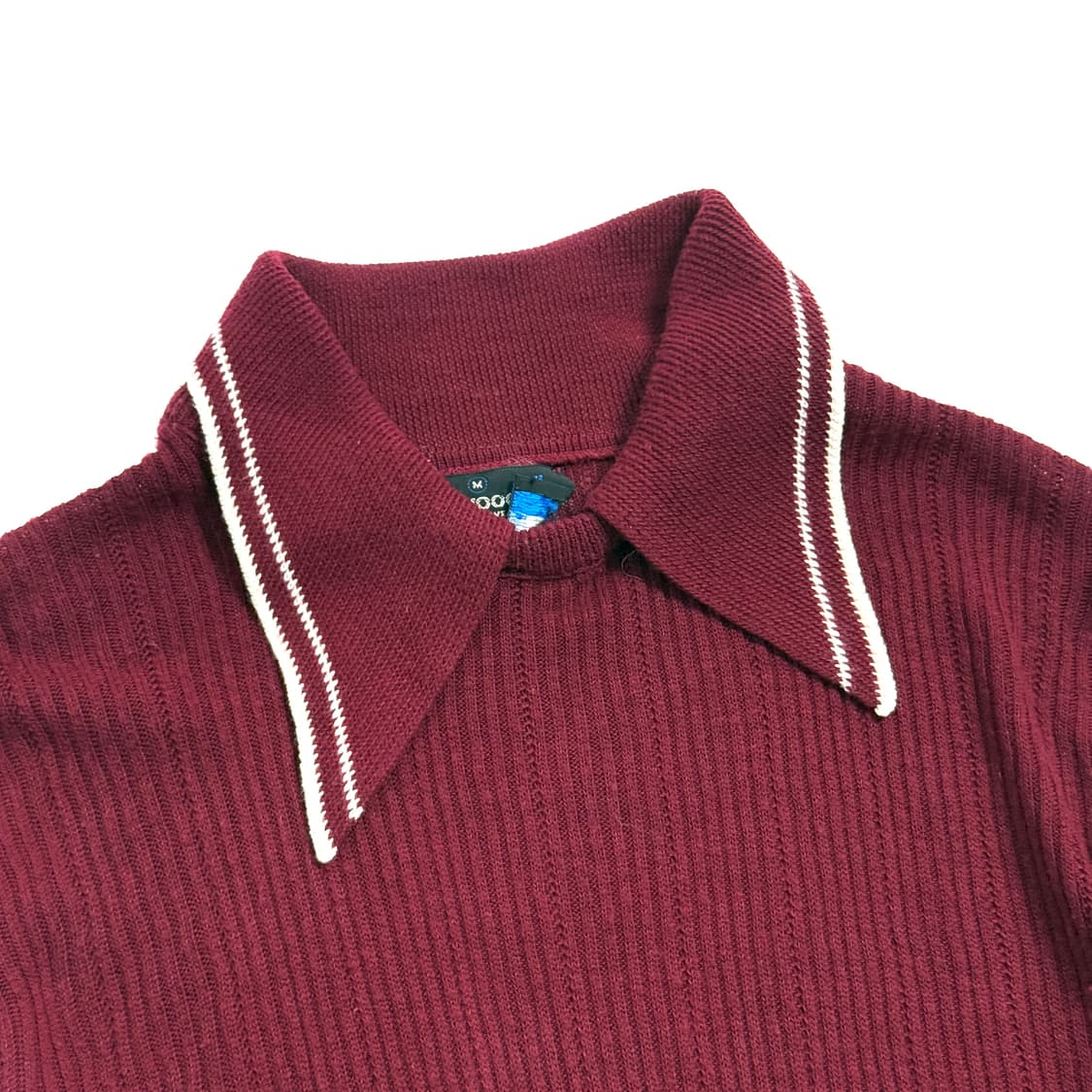 70s 레드 칼라 아크릴 니트 상품이미지5