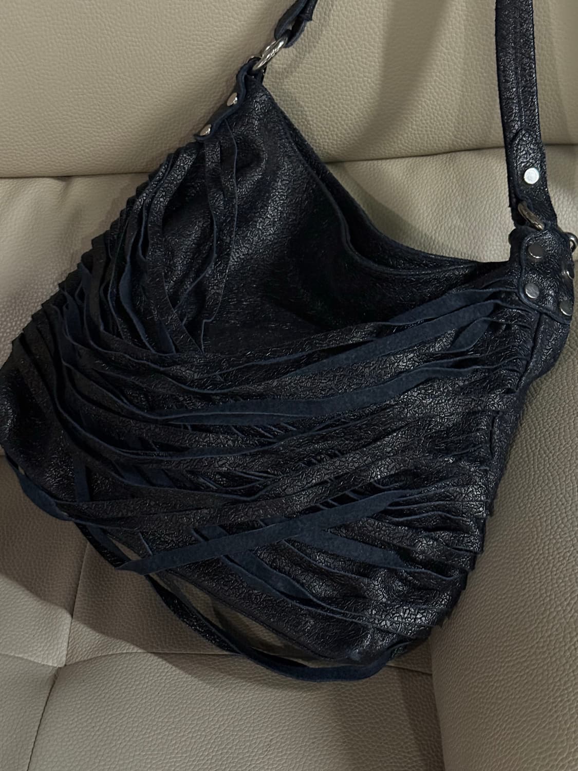 Italy tassel detail shoulder & cross bag 상품이미지2