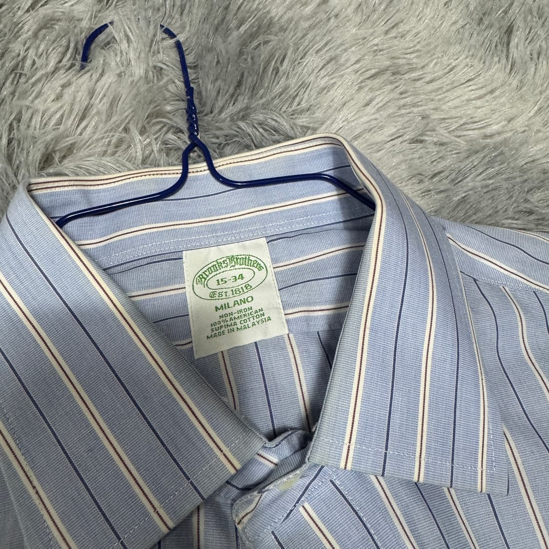 브룩스브라더스 스트라이프셔츠 95사이즈15/34 상품이미지2