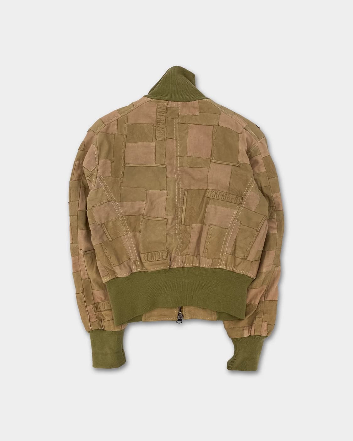 [48] 비켐버그 레더 패치 하이넥 블루종 상품이미지2