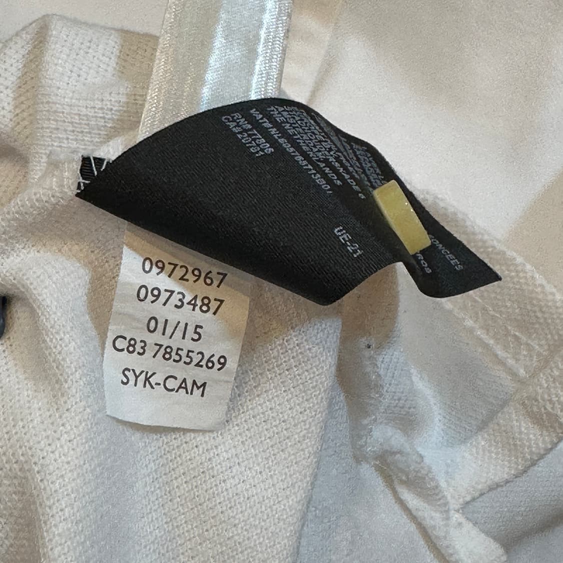 타미힐피거 화이트 반팔 카라티 S 상품이미지4