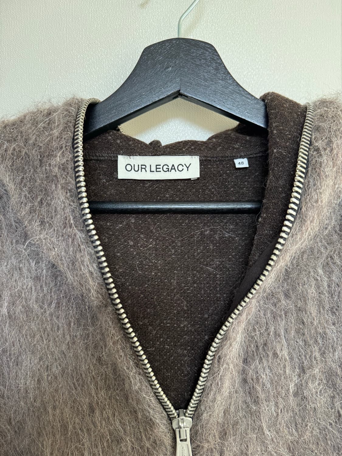 아워레가시 모헤어 풀 집 후드 상품이미지4