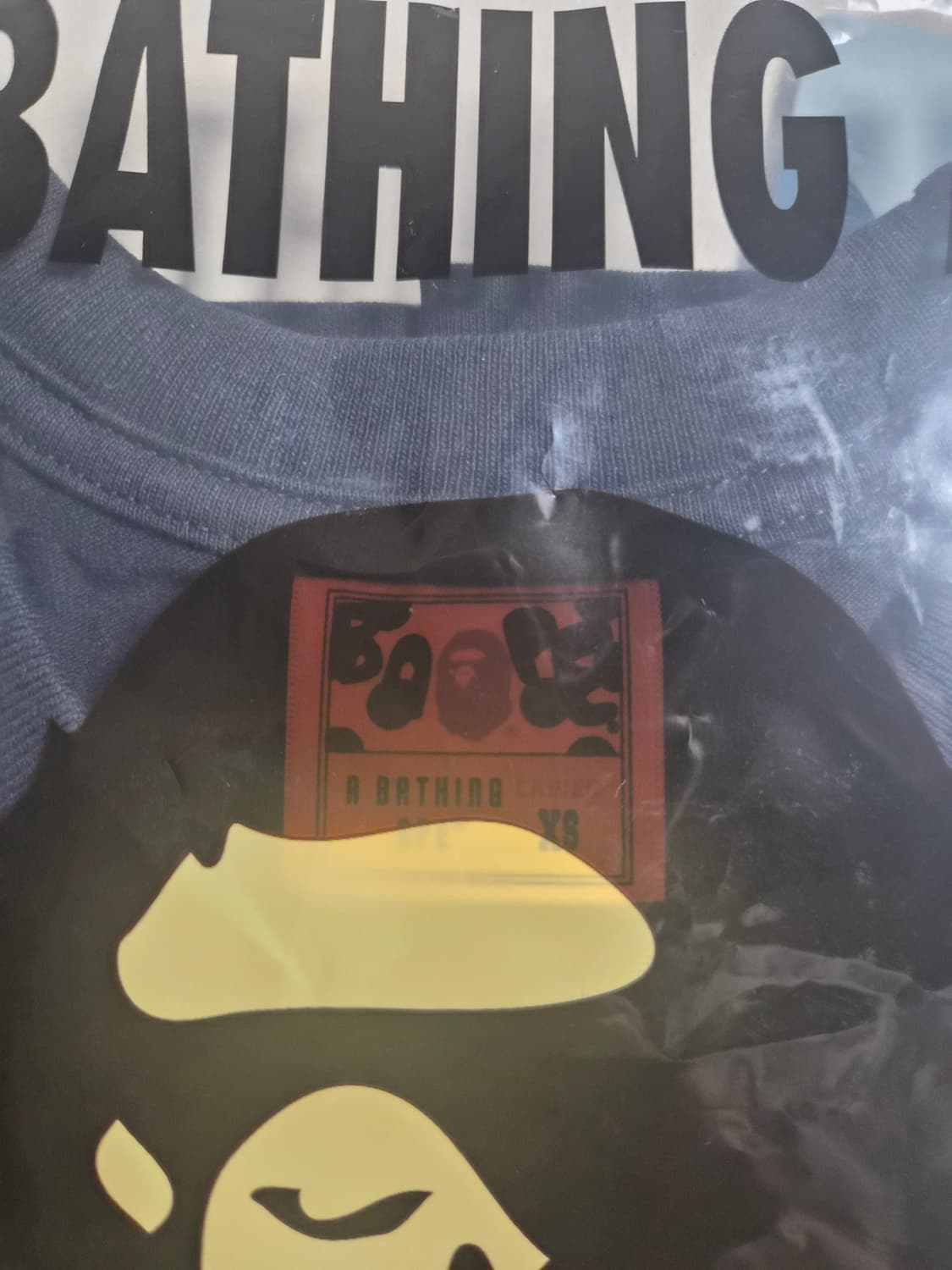 베이프 정품 XS 에이비씨 카모 마일로 온 에이프 반팔티 상품이미지3