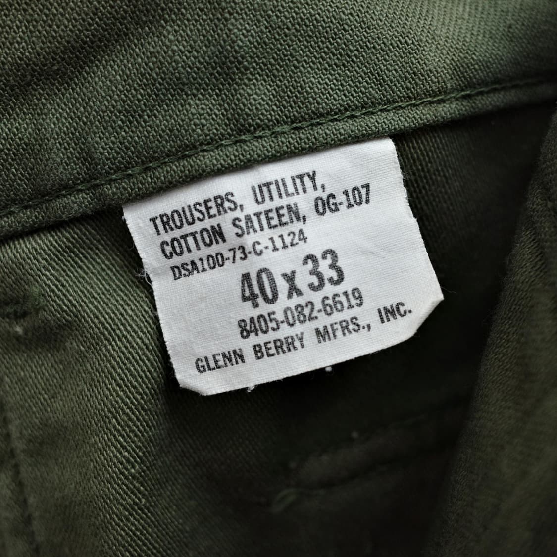70's u.s.army og-107 fatigue pants 상품이미지3