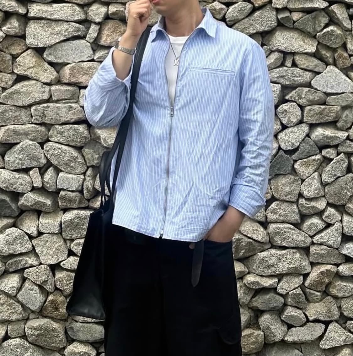 COS 스트라이프 셔츠 자켓 판매합니다  상품이미지1