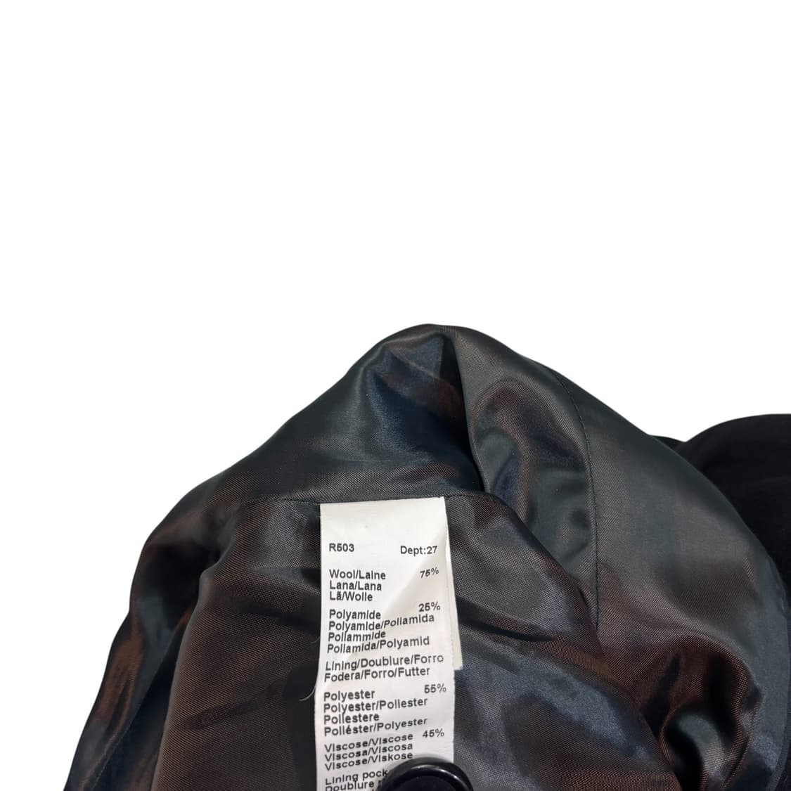 제라드다렐 블랙 울 코트 상품이미지4