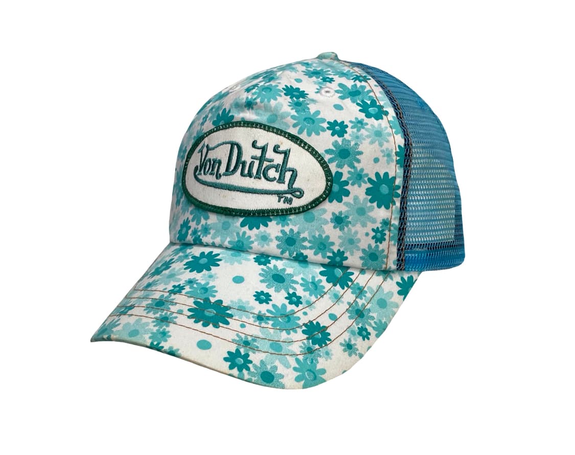 본 더치 90’s 플라워 스티치 메쉬 트러커캡 상품이미지1