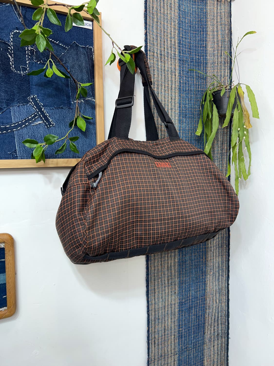 AiGLE  Grid Check Nylon Duffle Bag 상품이미지3