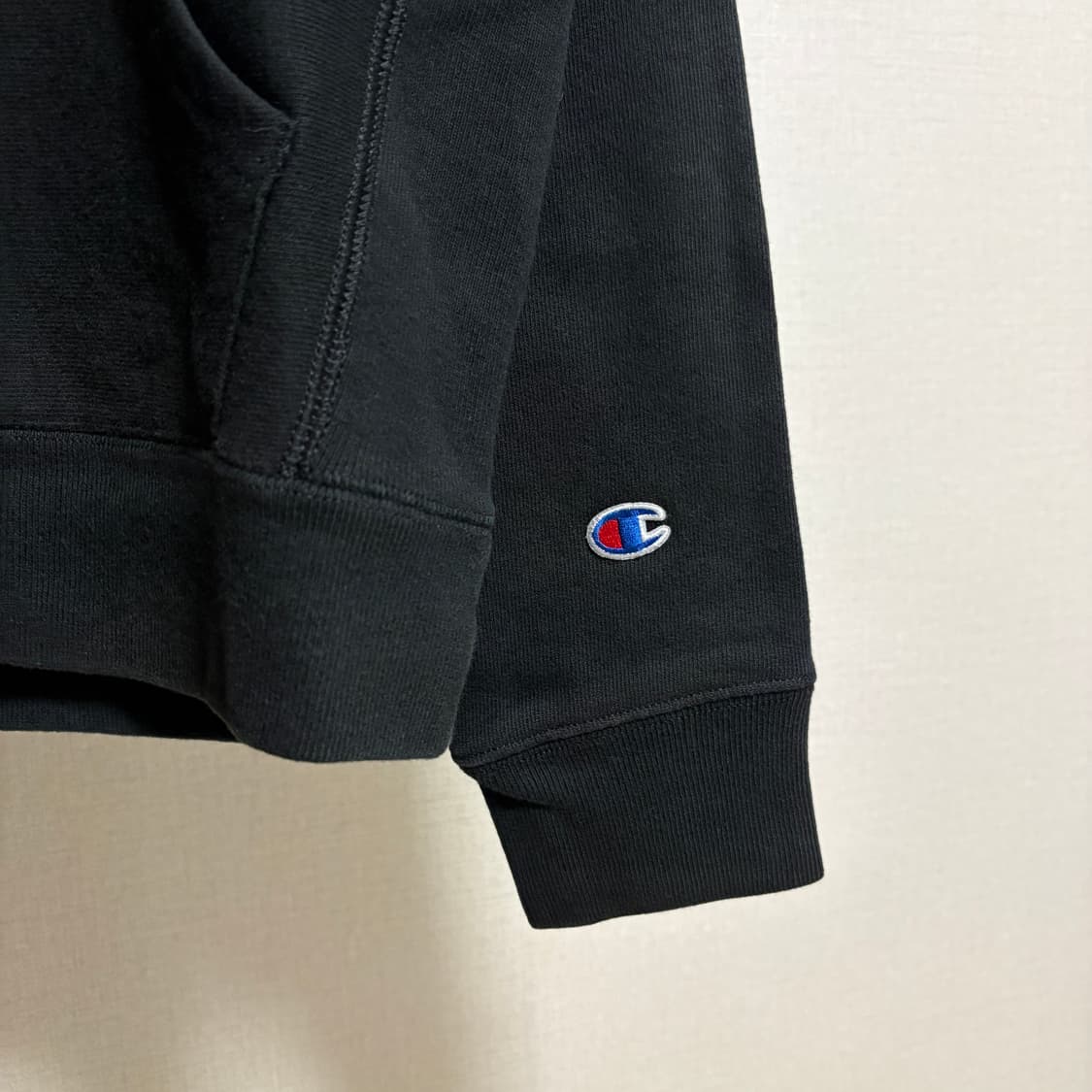 챔피온 리버스위브 기모 로고 후드티 / 블랙, M 상품이미지7